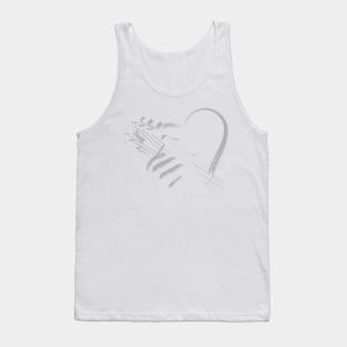 Acoustic Guitar Heart Gift For Men Womens Tank Top